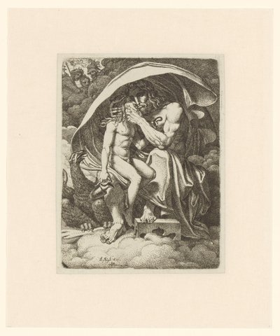 Jupiter och Ganymedes av Karl Russ