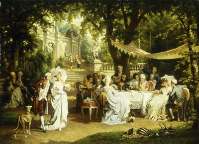 Trädgårdsfesten, av Karl or Carl the Younger Schweninger