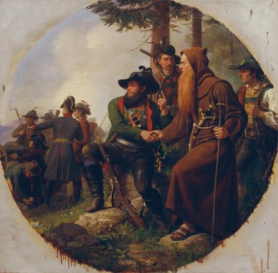 Slaget vid Iselberget 1809 av Karl von Blaas