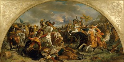 Den österrikiska arméns seger över svenskarna vid Nördlingen 1634 av Karl von Blaas
