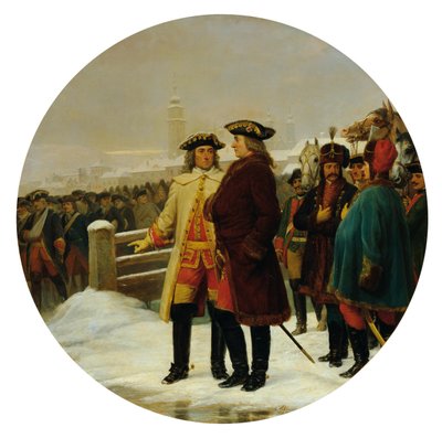 Kapitulationen av Linz 1742 av Karl von Blaas