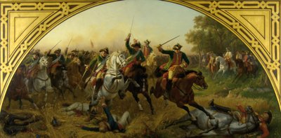Slaget vid Kolin 1757 av Karl von Blaas