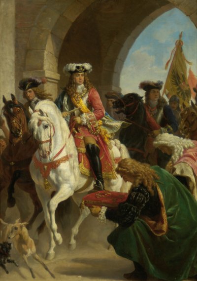 Karl III:s inträde. i Madrid 1710 av Karl von Blaas