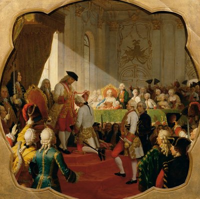 Första befordran till den militära Maria Theresia-orden 1758 av Karl von Blaas