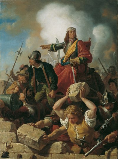 Wiens försvar mot turkarna, 1683, ca 1865. av Karl von Blaas