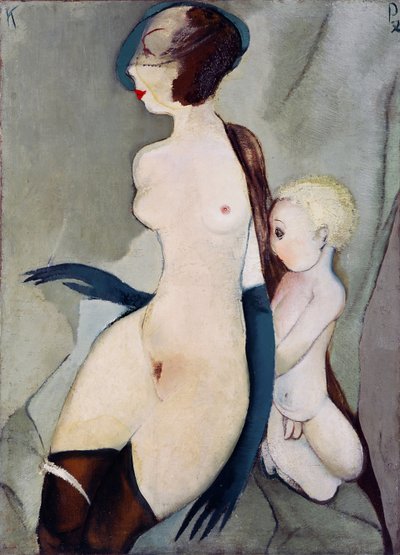 ""Madone de la rue Marijas a Riga, Lettonie"" (Madonna av Marijas Street) Peinture de Karlis Padegs (1911-1940) - 1932 - Olja på duk Dim 94x68 cm Statens konstmuseum i Lettland, Riga av Karlis Padegs