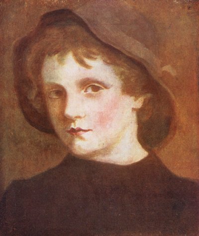 Alfy, ofärdig (färglitografi) av Kate (after) Greenaway