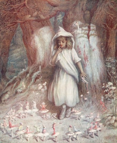 Älvringen (färglitografi) av Kate (after) Greenaway