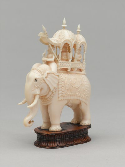 Svart kung, schackpjäs, Indien, 1820 ca av Kate Elizabeth Bunce
