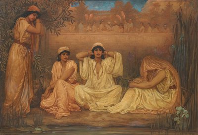 Vid Babylons vatten satte de sig ner och grät, 1853 av Kate Gardiner Hastings