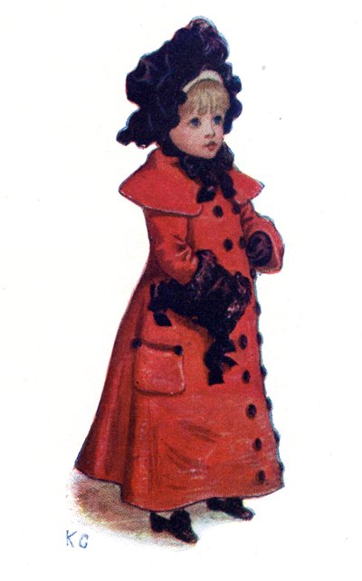 "Julkort" av Kate Greenaway. av Kate Greenaway