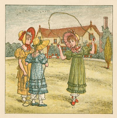 Tjejer hoppar över av Kate Greenaway