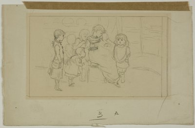Grupp av barn av Kate Greenaway