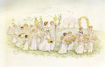 "Happy returns of the day" av Kate Greenaway. av Kate Greenaway