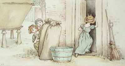 kurragömma (akvarell på papper) av Kate Greenaway