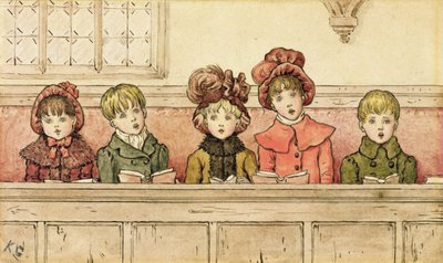 Sång i kyrkan av Kate Greenaway