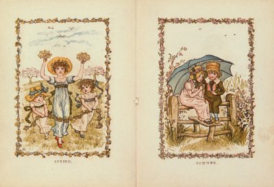 Vår och sommar, 1800-talet av Kate Greenaway