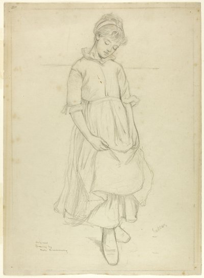 Stående flicka av Kate Greenaway