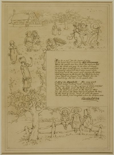 Studie för hem-skönhet av Kate Greenaway
