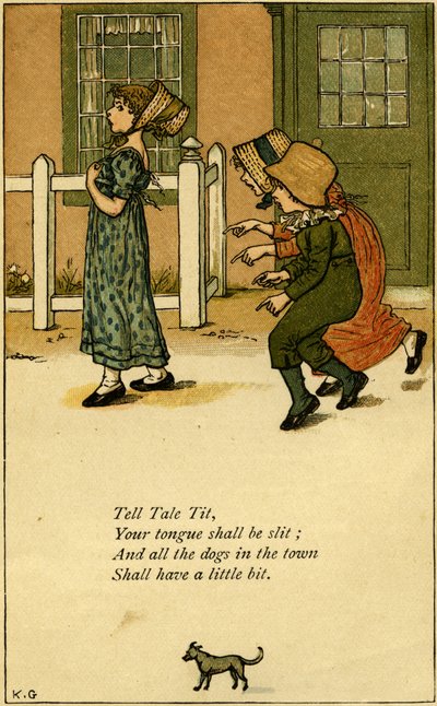 Tell Tale Tit plantskola av Kate Greenaway