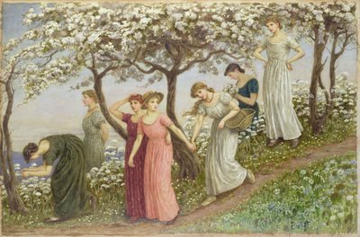 Genom de vita blommorna, 1891 (wc) av Kate Greenaway