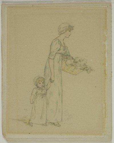 Kvinna med barn av Kate Greenaway