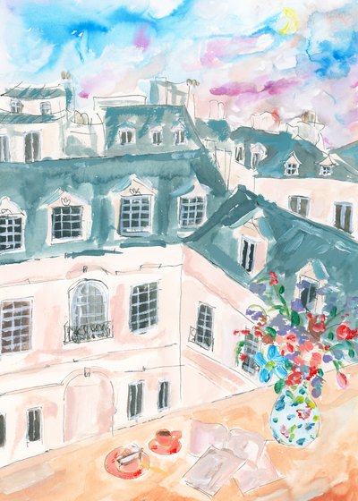 Takterrass i Paris av Katharina Puritscher