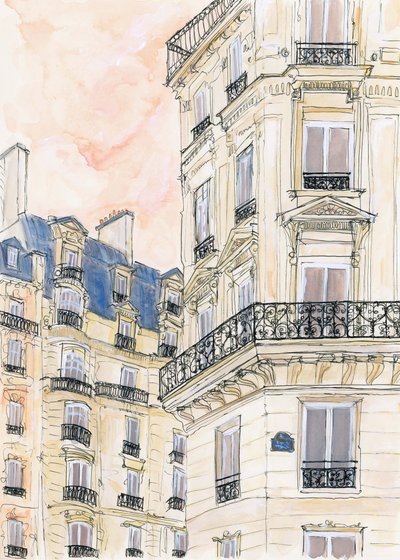 Ett gathörn i Paris av Katharina Puritscher