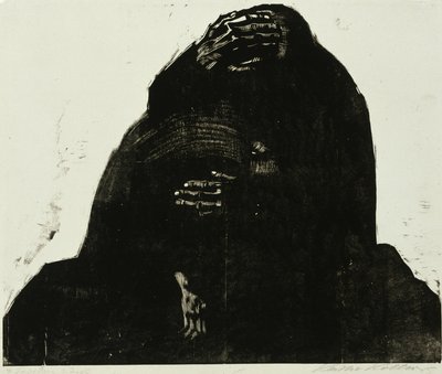 Föräldrarna, nummer III av Käthe Kollwitz