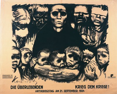 Affisch för Antiwar Day av Käthe Kollwitz