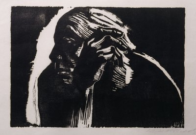 självporträtt; Självporträtt, 1924 av Käthe Kollwitz