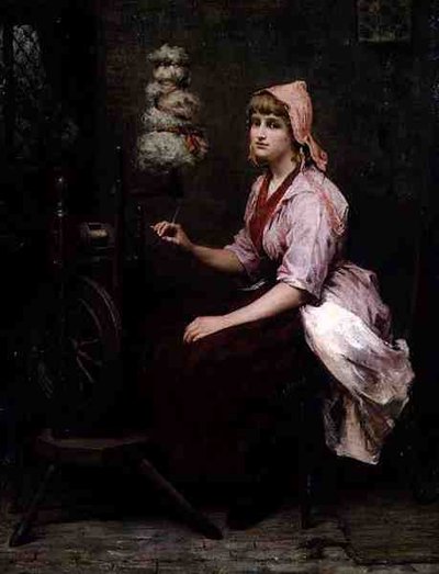 Flickan vid spinnhjulet av Katherine D. M. Bywater