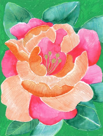 Livfull blomsterblomning av Katie O'Shea