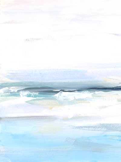 Ocean Tide 1, 2023 (akryl på papper) av Katie Ré Scheidt