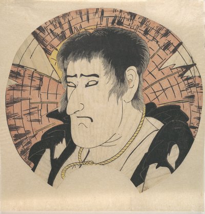 Chef för en oidentifierad skådespelare som landsman i Rags, ca. 1793. av Katsukawa Shun