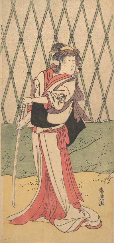 Kvinna från Kiku Segawa, medlem Ah Femme Roe, 1762-1819. av Katsukawa Shun