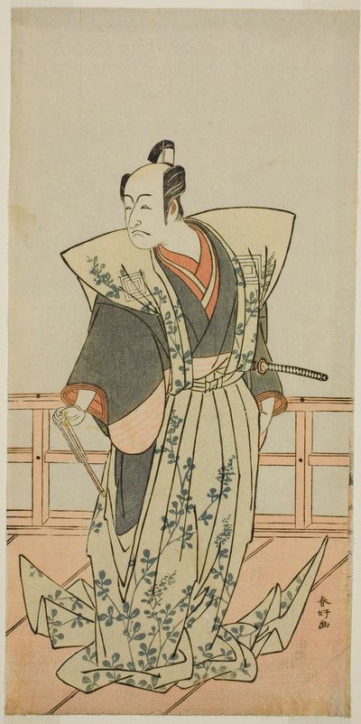 Skådespelaren Ichikawa Danjuro V i en oidentifierad roll av Katsukawa Shunkо̄