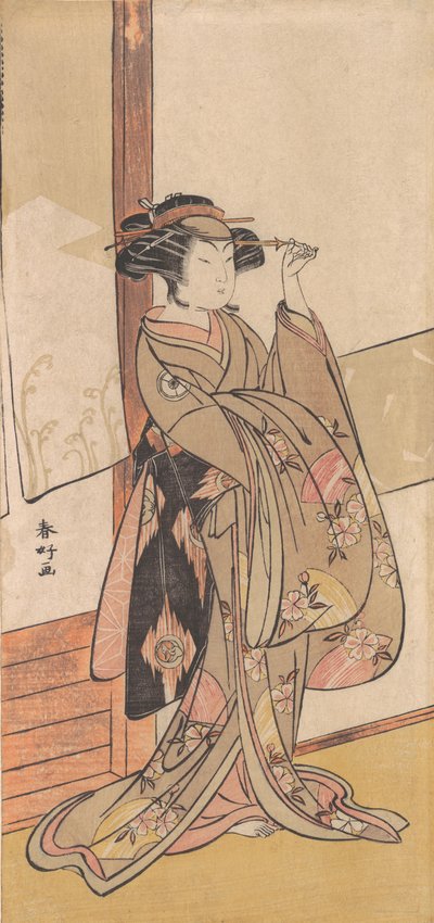 Grattis vit rang V, va? 1775. av Katsukawa Shunko