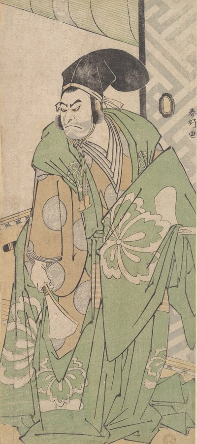 Den första Nakamura Nakazo i rollen som Ko no Moronao, juni 1786. av Katsukawa Shunko