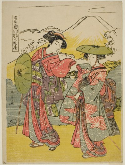 Akt åtta: Bridal Journey från pjäsen Chushingura (Treasury of Loyal Retainers) av Katsukawa Shunsho