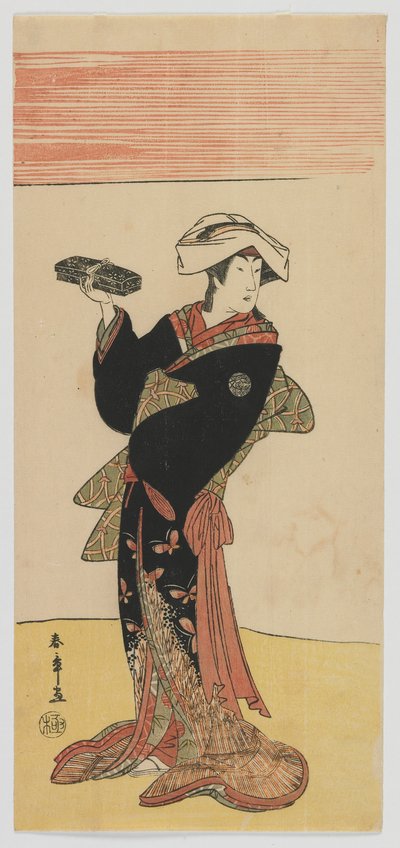 Kabuki skådespelare Nakamura Riko, Edo-period, ca 1791-92 (träblockstryck i färg) av Katsukawa Shunsho