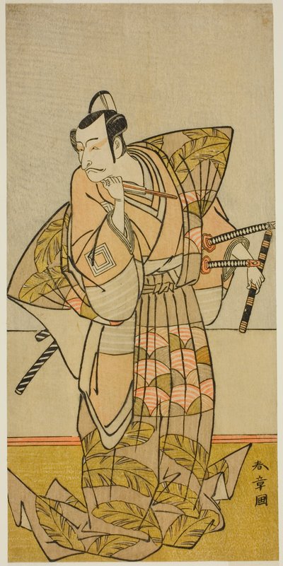 Ichikawa Danjuro V som Shigetada av Chichibu av Katsukawa Shunsho