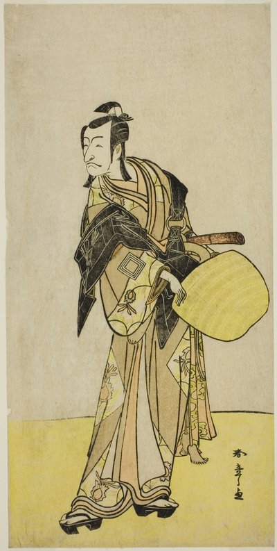 Skådespelaren Ichikawa Danjuro V som Kakogawa Honzo, från pjäsen "Kanadehon Chushin Nagori no Kura", uppträdde på Nakamura Theatre i den nionde månaden, 1780 av Katsukawa Shunsho