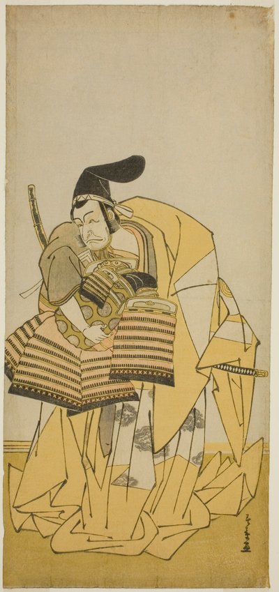 Ichikawa Grape Dye Good As Kudo Saemon Suketsune TE PAY CAMRY Ord relaterade till förfäder, utförd med te Ichimura te e medlem Te first gate th, 1776 av Katsukawa Shunsho