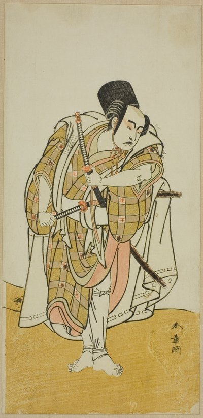 Skådespelaren Ichikawa Yaozo II (?) av Katsukawa Shunsho
