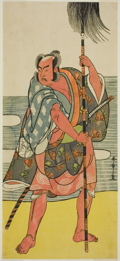 Ichimura Uzaemon Ichimura Ichimura Ichimura Ichimura Ichimura Uzaemon Ichimura Ichimura Ichimura Te Pay Old Man Snow Model 1781 av Katsukawa Shunsho