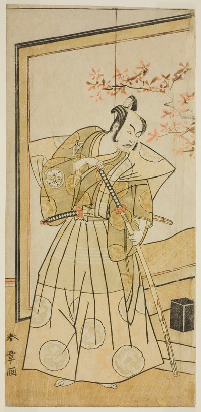 Den första snöns värld, perforerad i Morita, 1773 av Katsukawa Shunsho