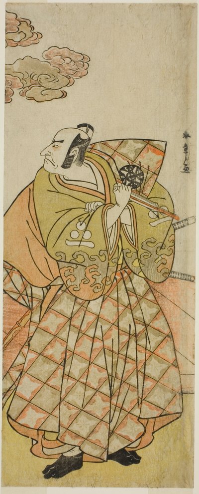 Skådespelaren Nakamura Nakazo I som Watanabe no Tsuna i pjäsen Shitenno Tonoi no Kisewata, framförd på Nakamura Theatre i den elfte månaden, 1781 av Katsukawa Shunsho