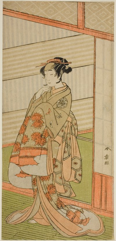 Skådespelaren Nakamura Noshio I i en oidentifierad roll av Katsukawa Shunsho