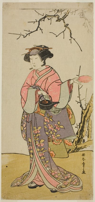 Skådespelaren Yamashita Kinsaku II i en oidentifierad roll av Katsukawa Shunsho